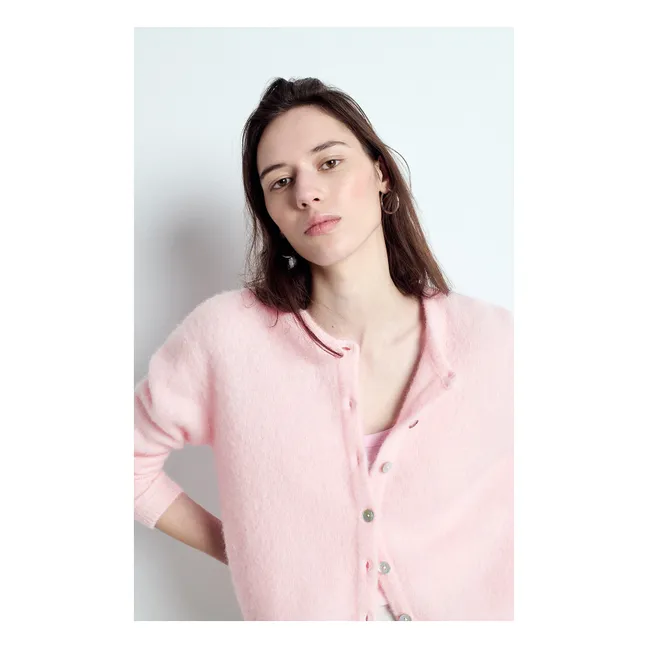 Gilet Vitow Alpaga | Rose bonbon