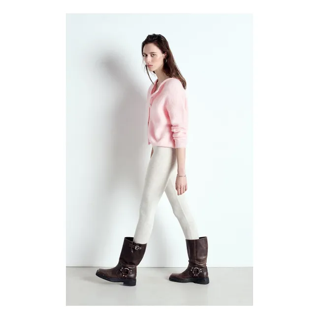 Gilet Vitow Alpaga | Rose bonbon
