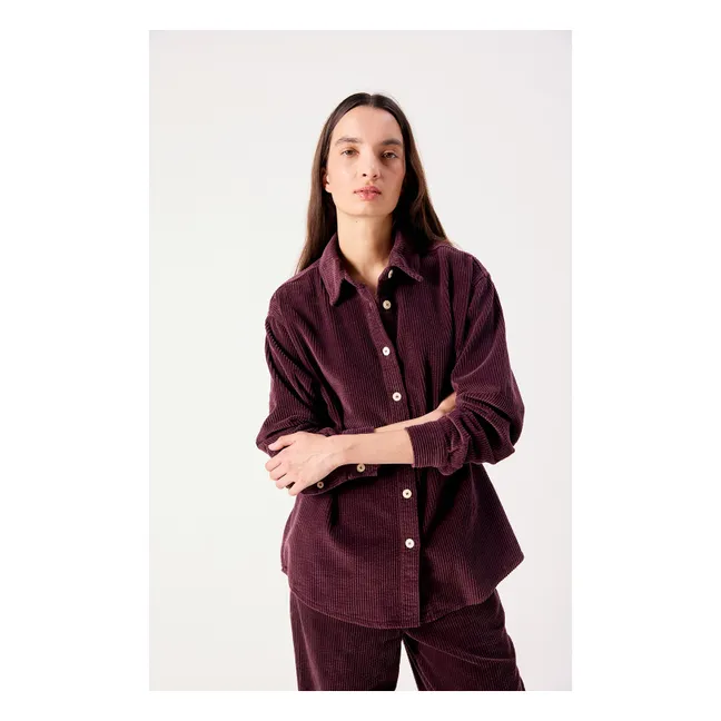 Chemise Padow Coton | Aubergine