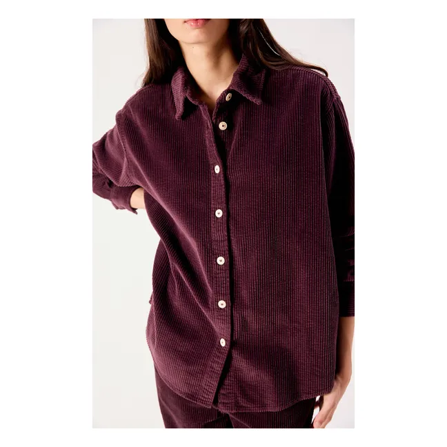 Chemise Padow Coton | Aubergine