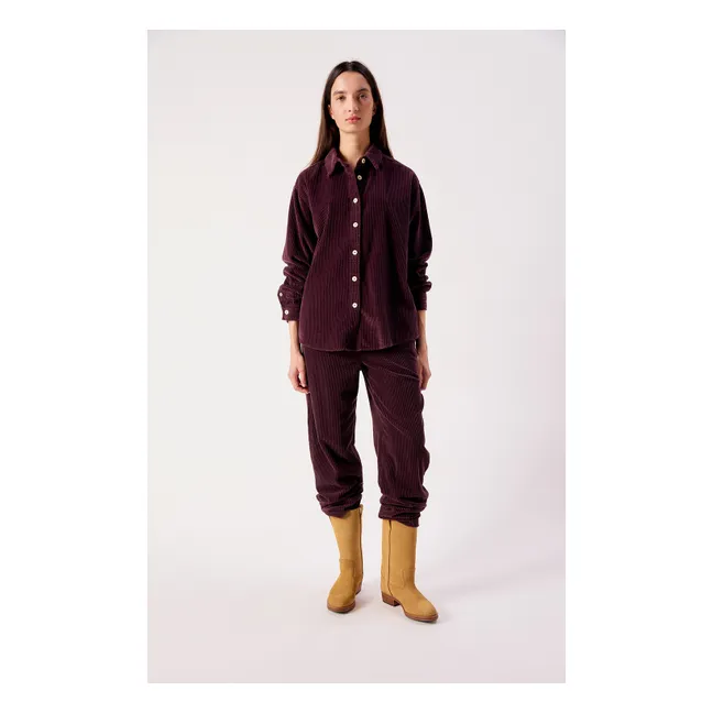 Chemise Padow Coton | Aubergine