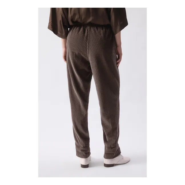 Pantalon Carotte Padow Coton | Cendre