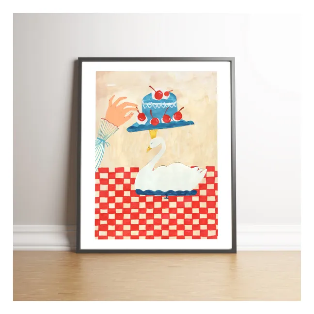 Swan Cake Poster