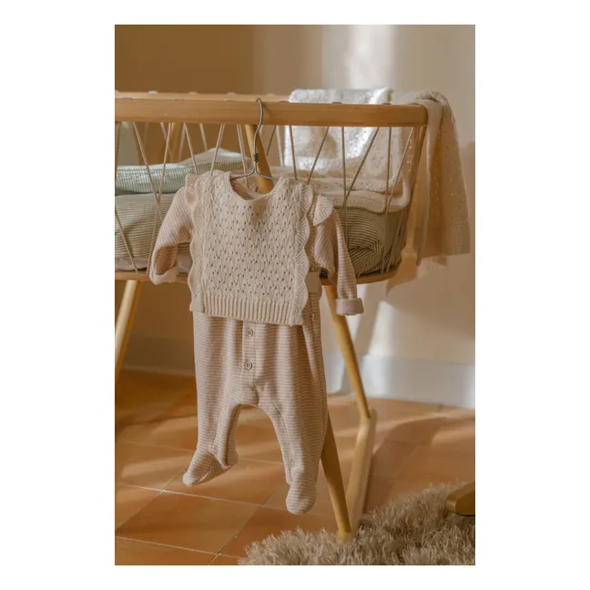 Paris Sleeveless Merino Wool Sweater | Ecru