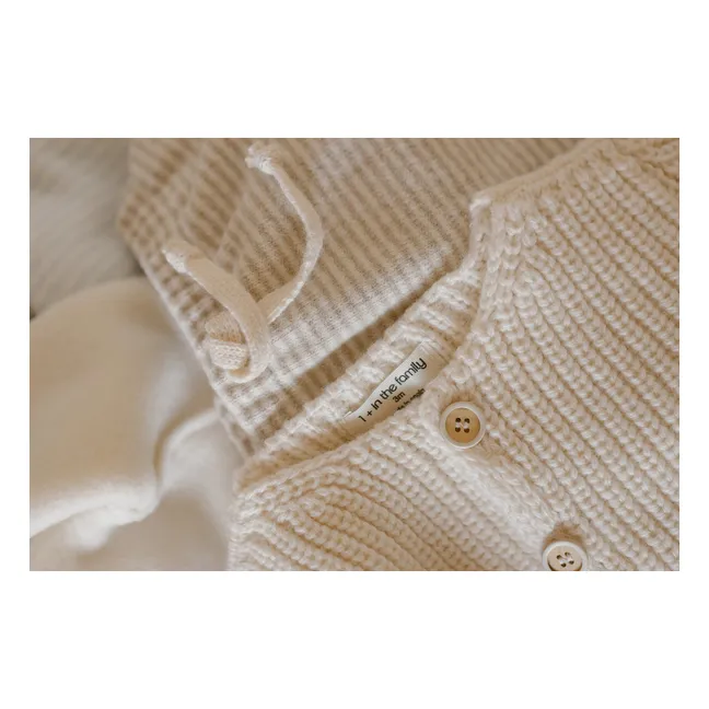 Antibes Merino Wool Cardigan | Ecru