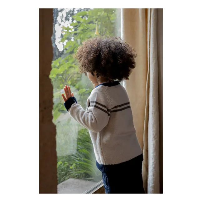 Pull Torino Laine Merinos | Blanc cassé