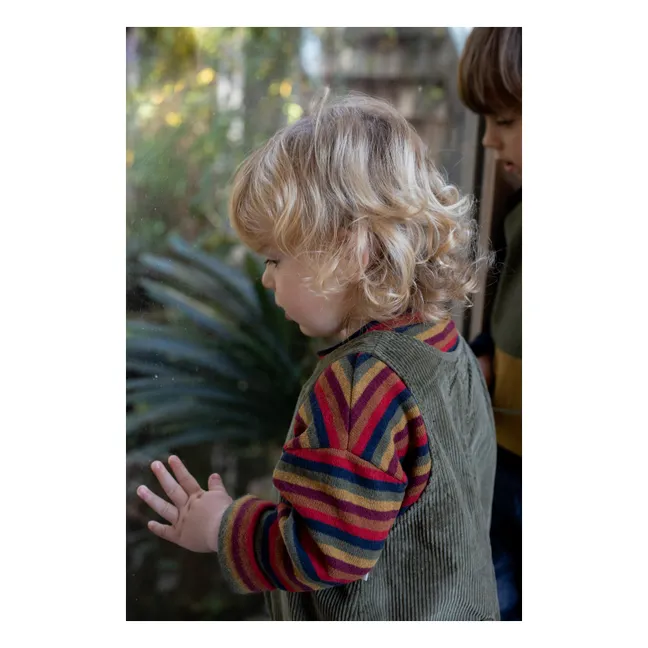 Striped Nain Sweatshirt | Red