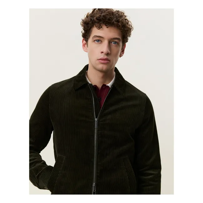 Veste Corduroy Coach | Vert foncé