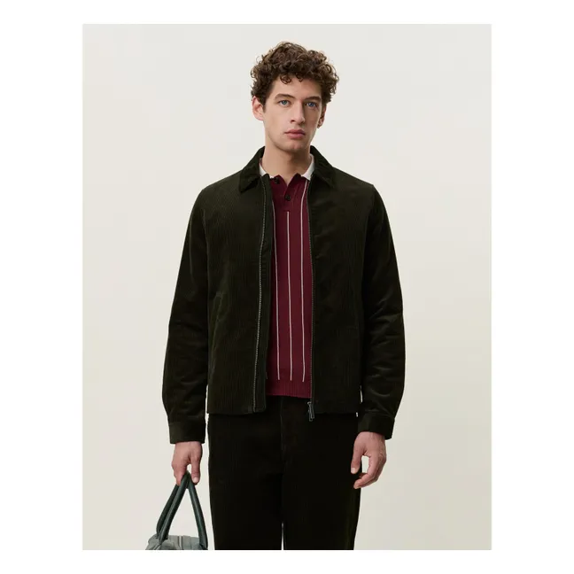 Veste Corduroy Coach | Vert foncé