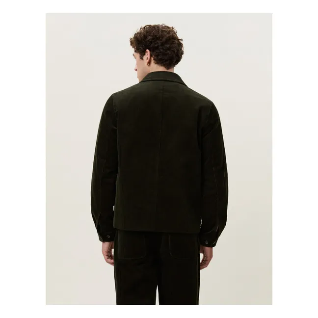 Veste Corduroy Coach | Vert foncé