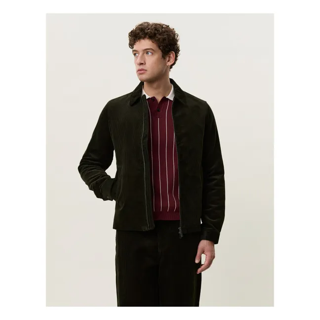 Veste Corduroy Coach | Vert foncé