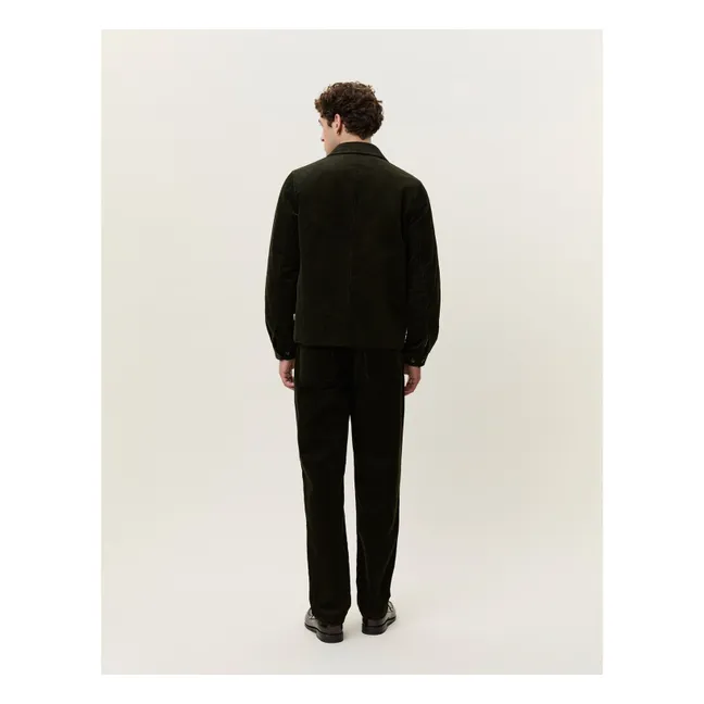 Veste Corduroy Coach | Vert foncé