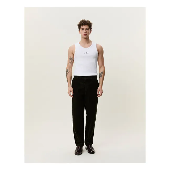 Pantalon Tapered Corduroy | Vert foncé