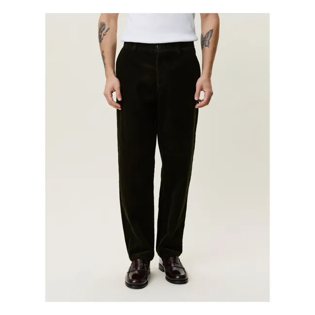 Pantalon Tapered Corduroy | Vert foncé