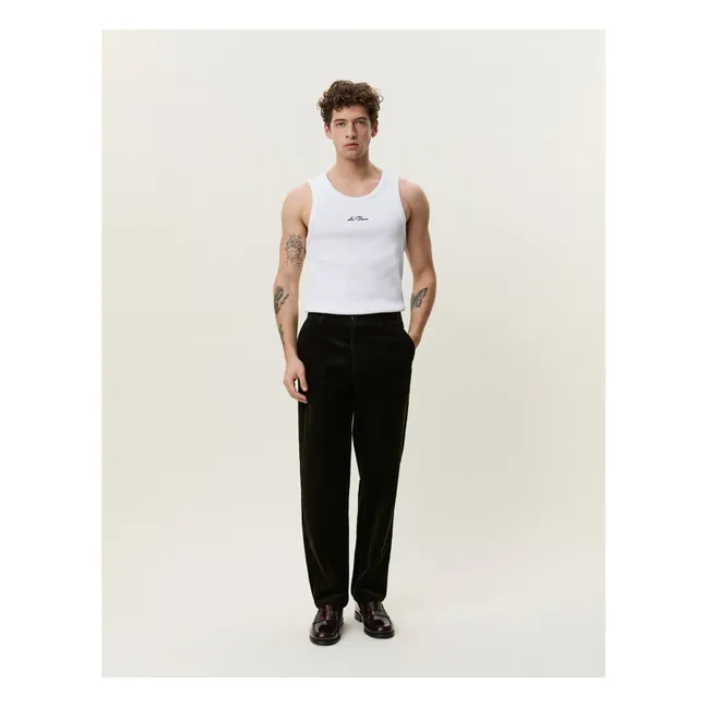 Pantalon Tapered Corduroy | Vert foncé