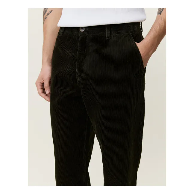 Pantalon Tapered Corduroy | Vert foncé