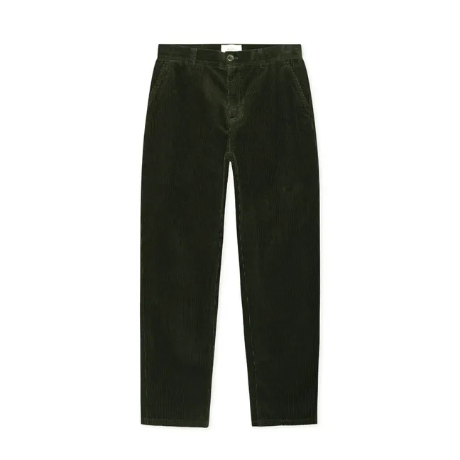 Pantalon Tapered Corduroy | Vert foncé