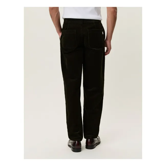 Pantalon Tapered Corduroy | Vert foncé