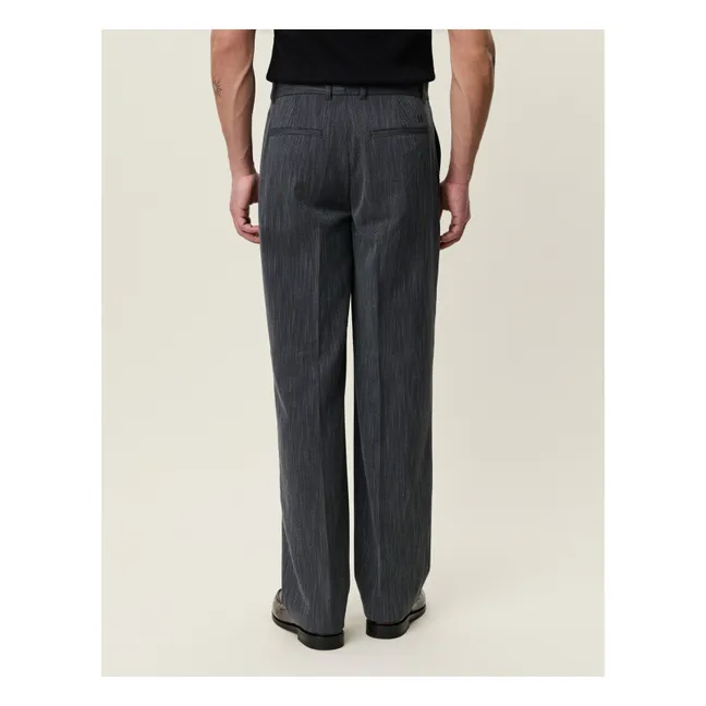 Pantalon Herringbone | Gris foncé