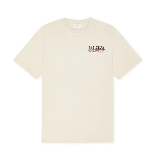 Record Cotton T-Shirt | Ivory
