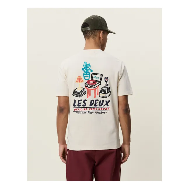 T-shirt Record Coton | Ivoire