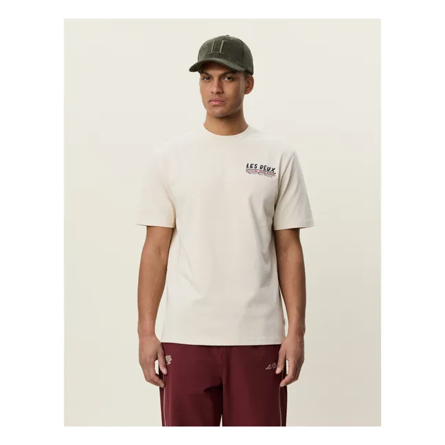 T-shirt Record Coton | Ivoire