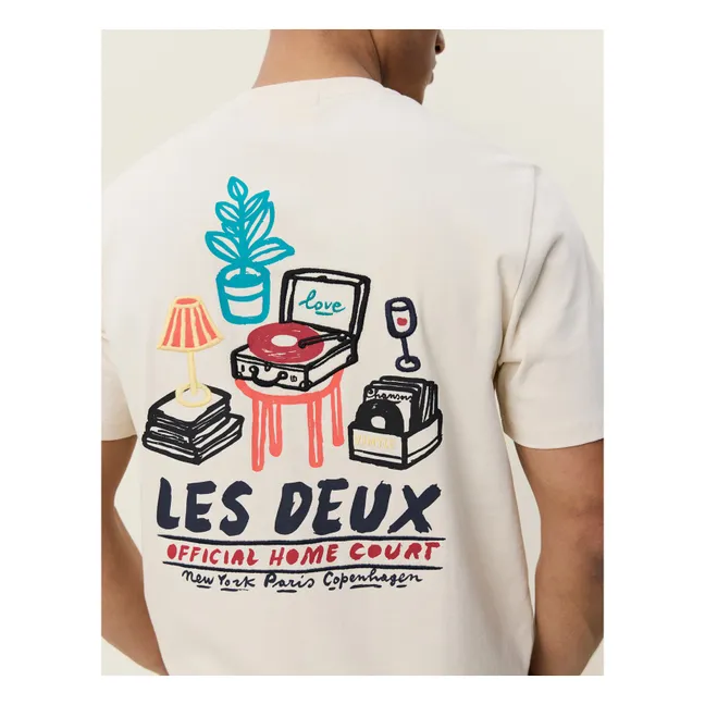T-shirt Record Coton | Ivoire