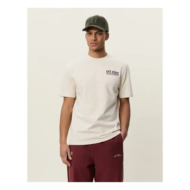 Record Cotton T-Shirt | Ivory