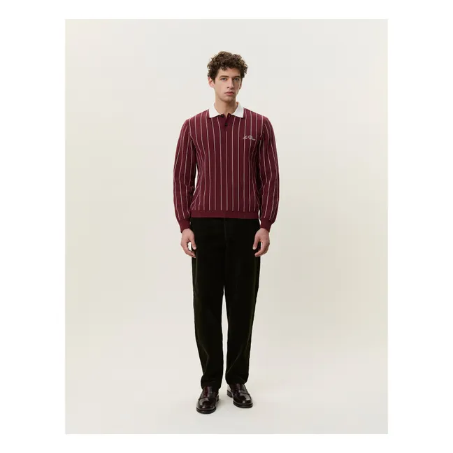 Polo a rayas Signature | Burdeos