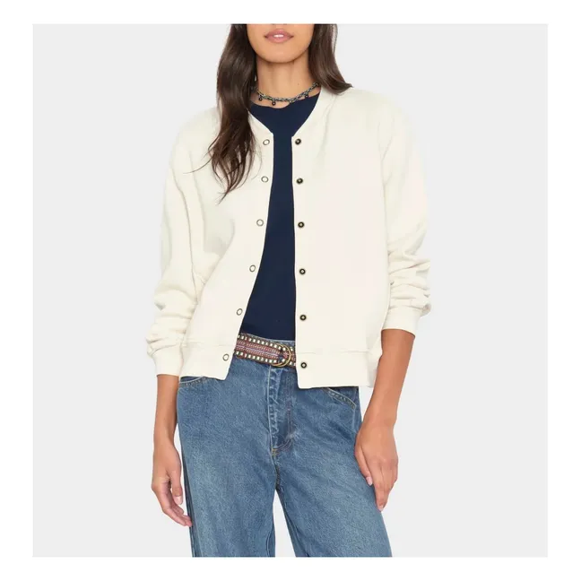 Cardigan Lanna Coton | Ecru