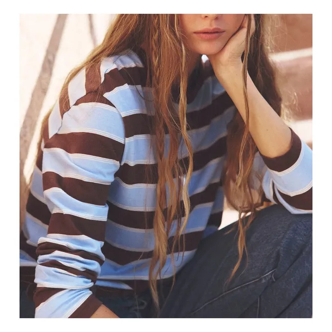 T-shirt Terrance Coton | Bleu