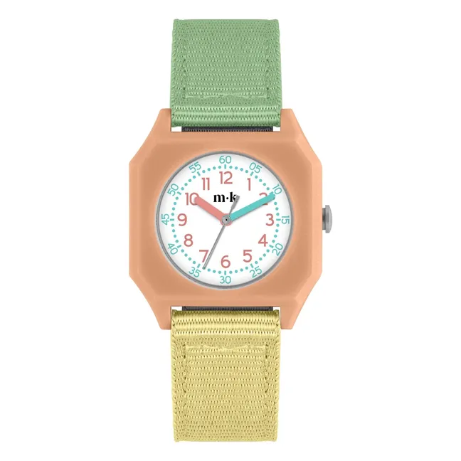 Montre Blue Watercolor | Jaune
