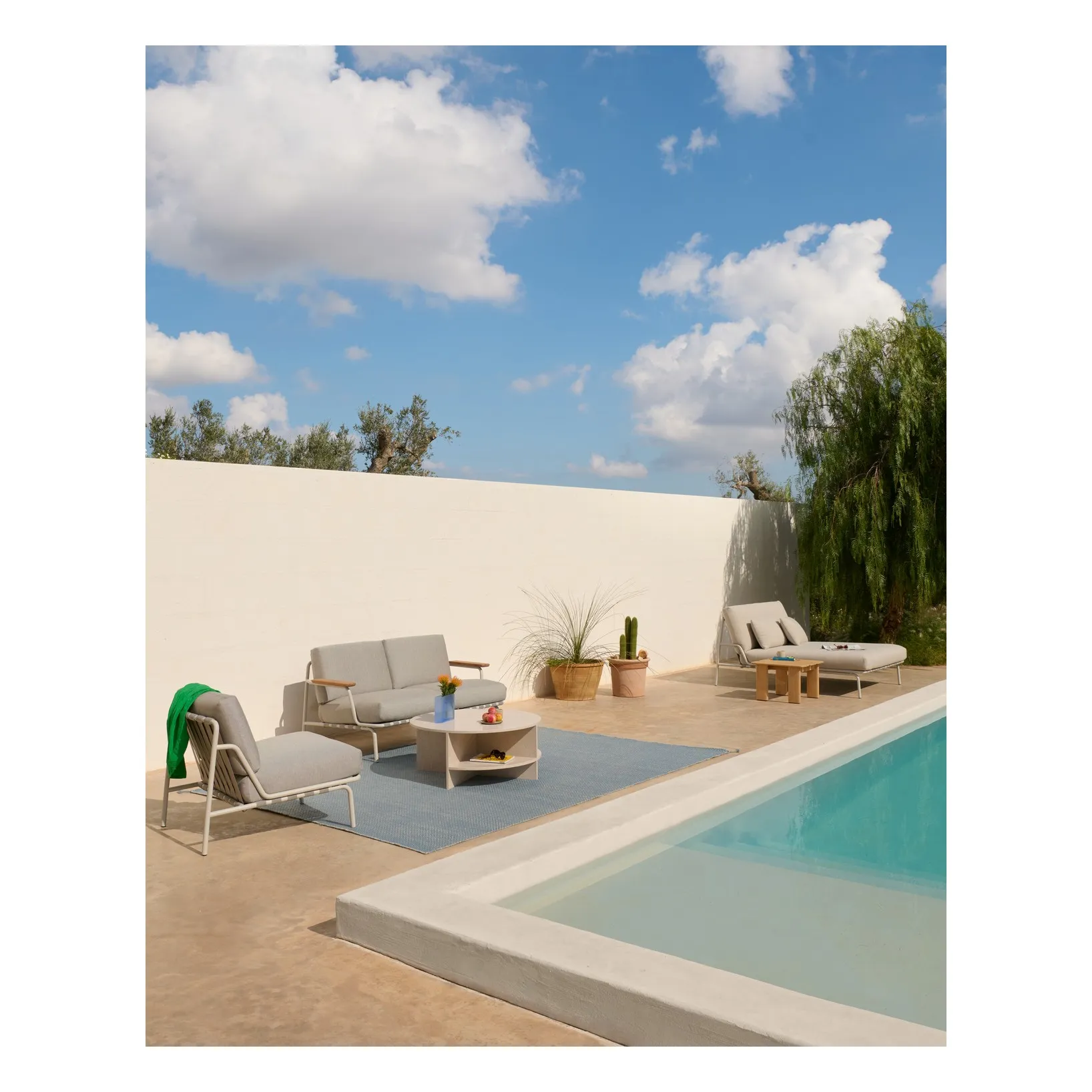 Table basse en terrazzo Halves | Taupe- Image produit n°2