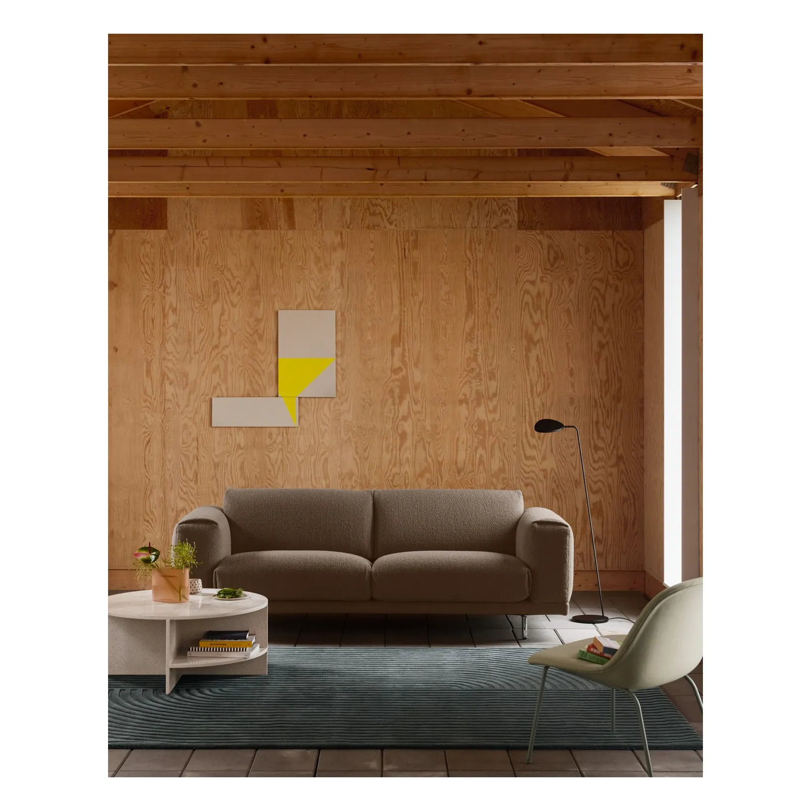 Table basse en terrazzo Halves | Taupe- Image produit n°4