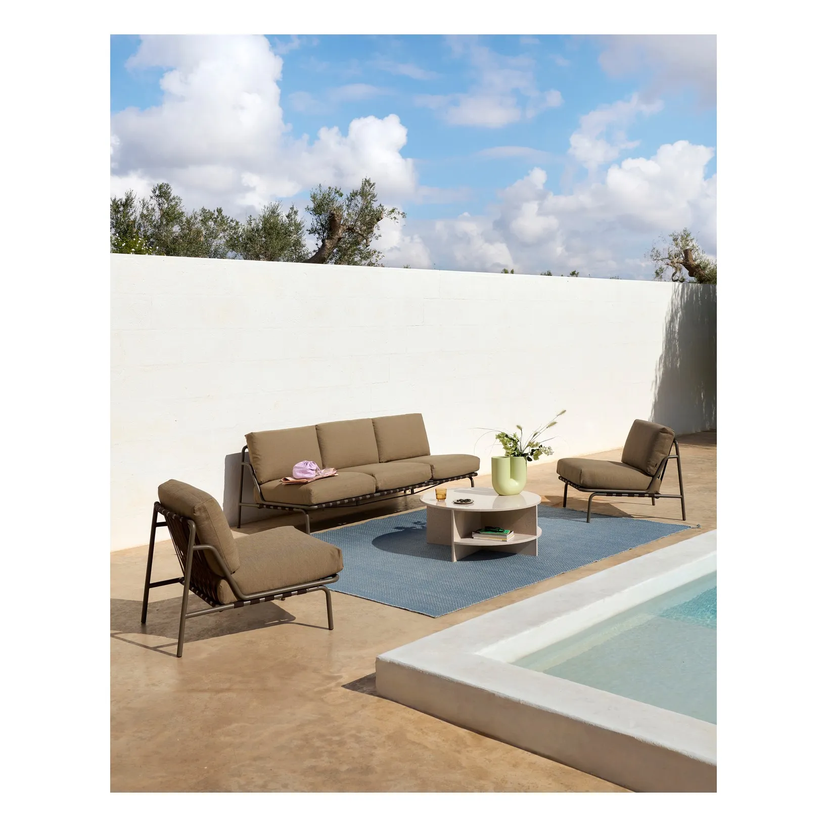 Table basse en terrazzo Halves | Taupe- Image produit n°6