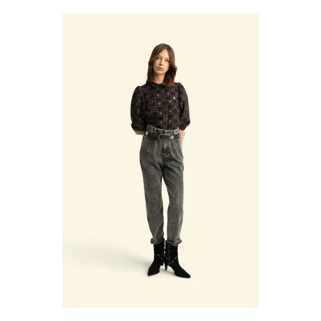Veste Jacquard Coton | Noir