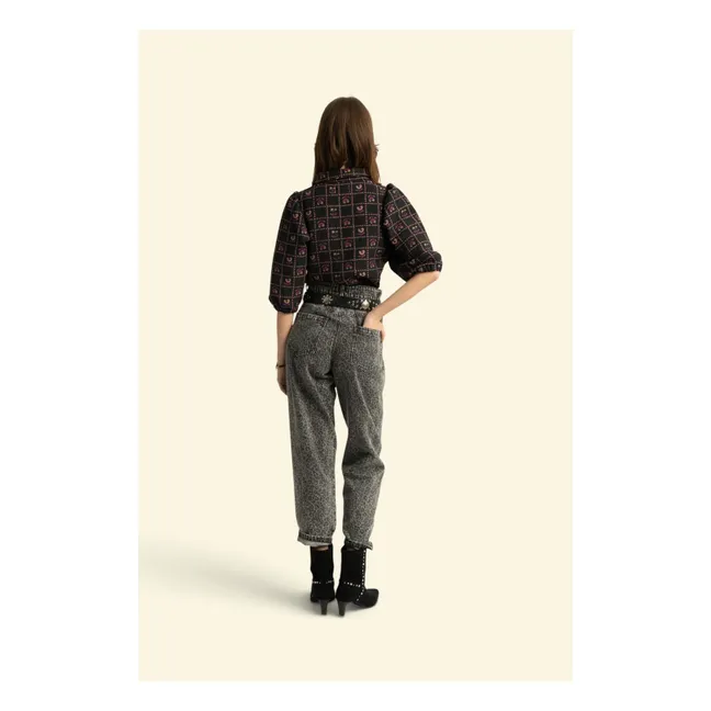 Veste Jacquard Coton | Noir