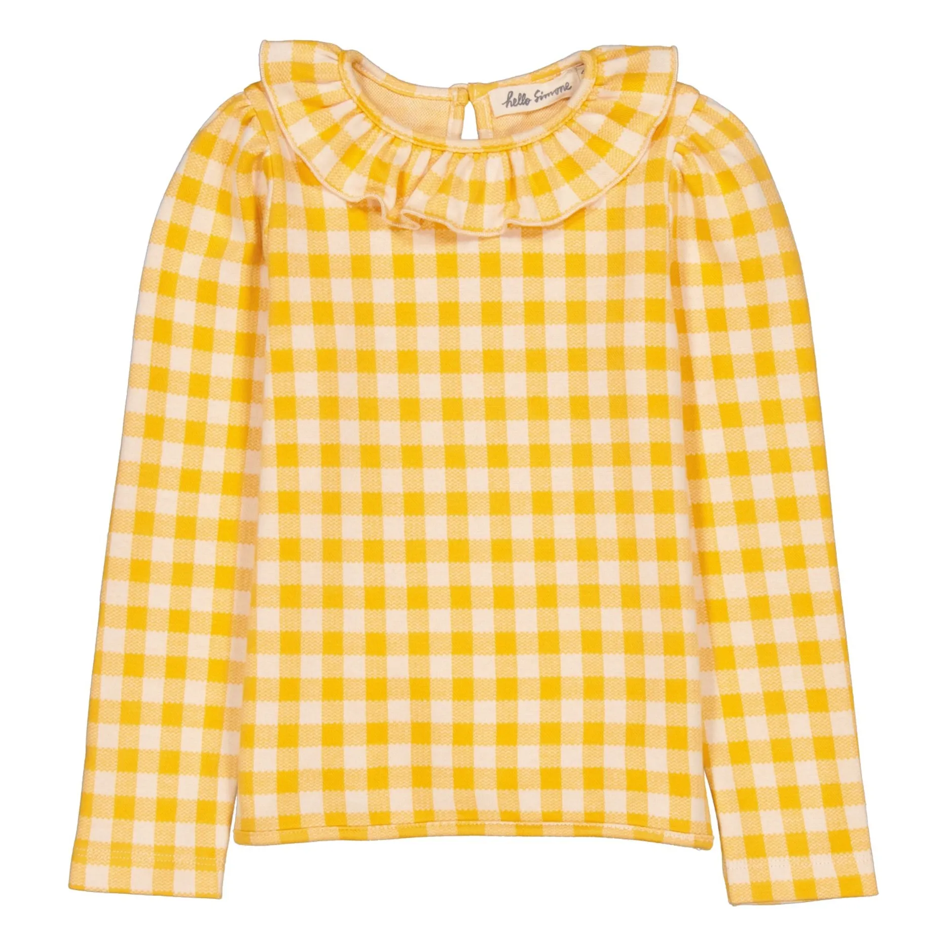 Hello Simone Yellow Nora Vichy T-Shirt