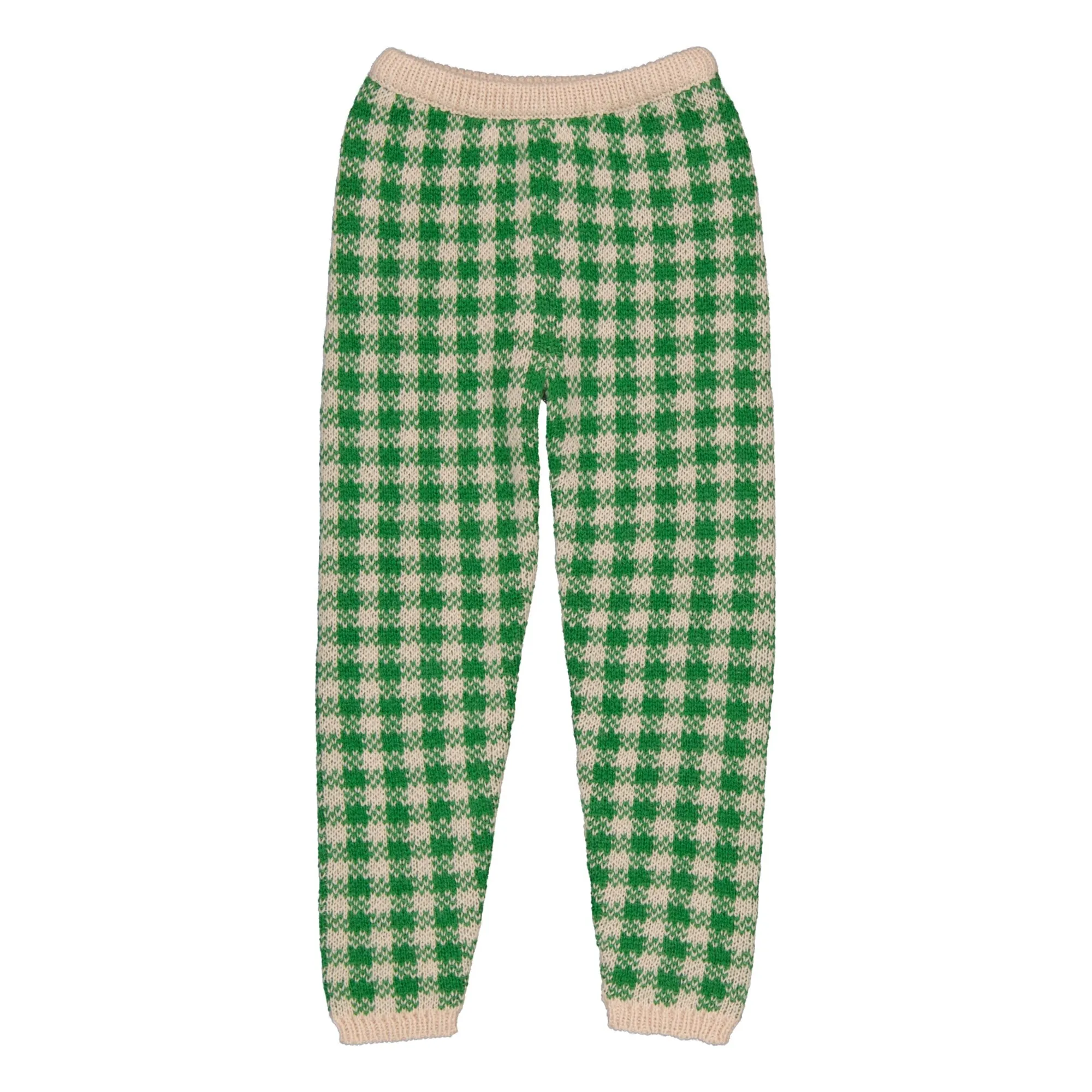 Hello Simone Green Cool Alpaca And Merino Wool Jogger