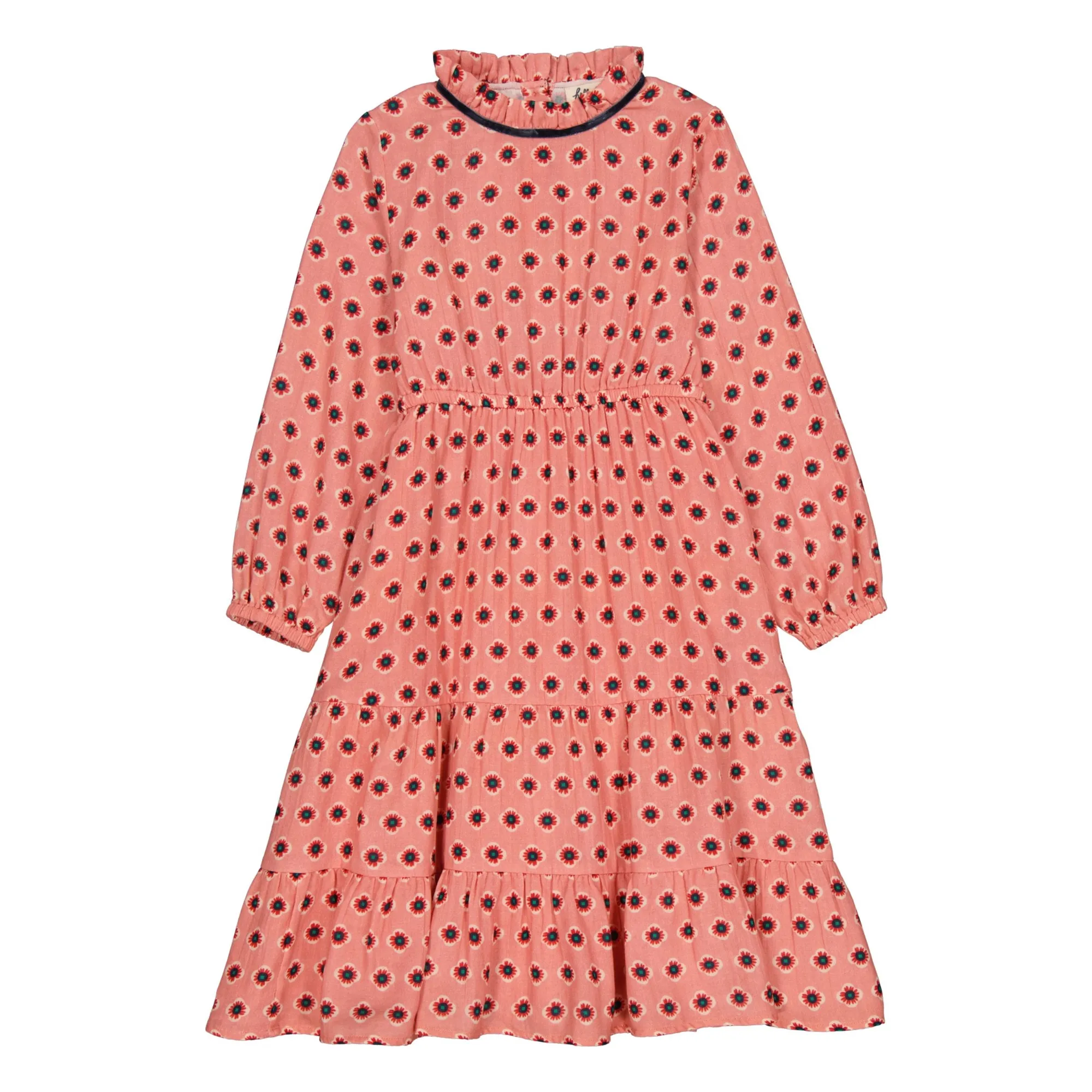 Hello Simone Peach Mirabelle Annette Cotton Gauze Dress