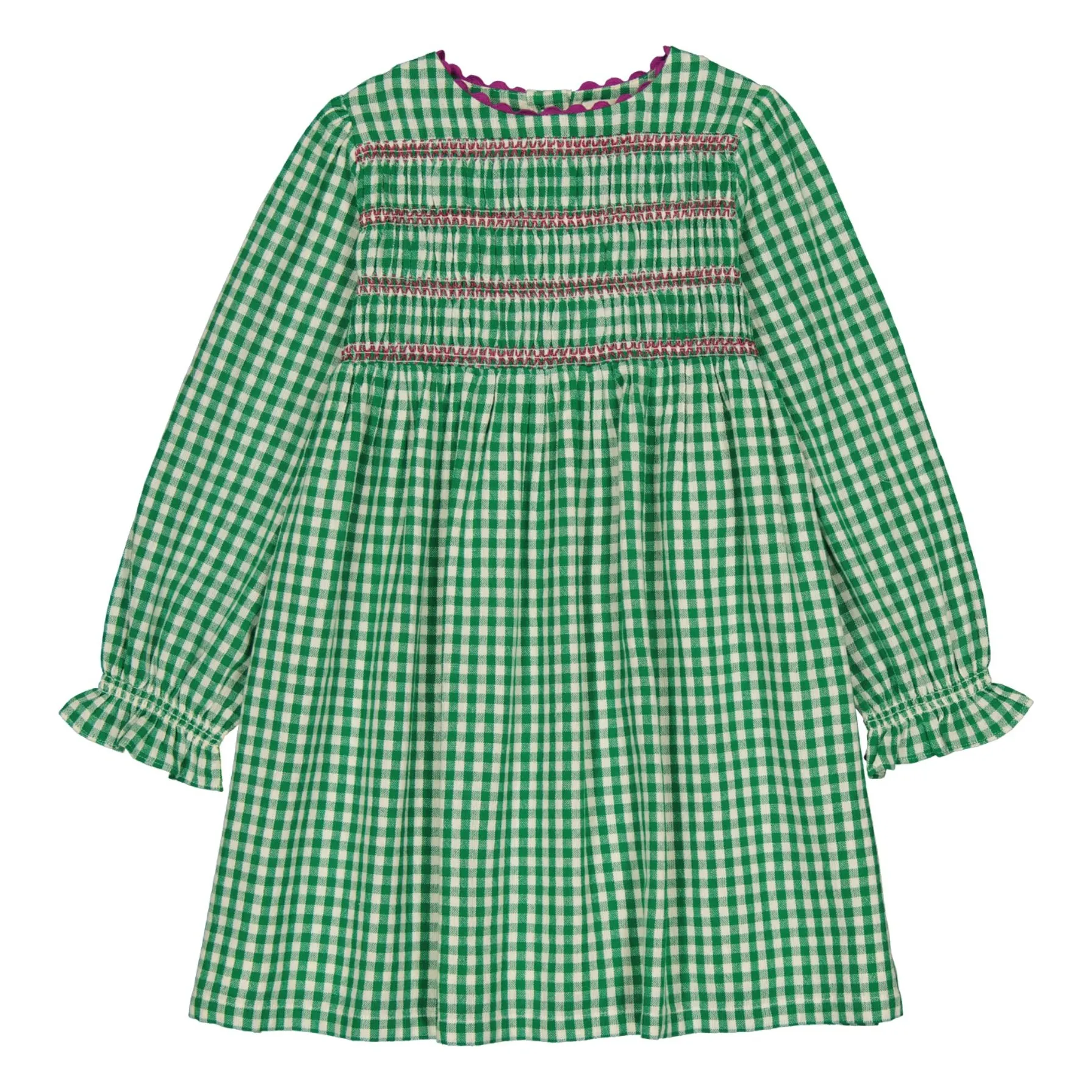 Hello Simone Green Malice Vichy Dress
