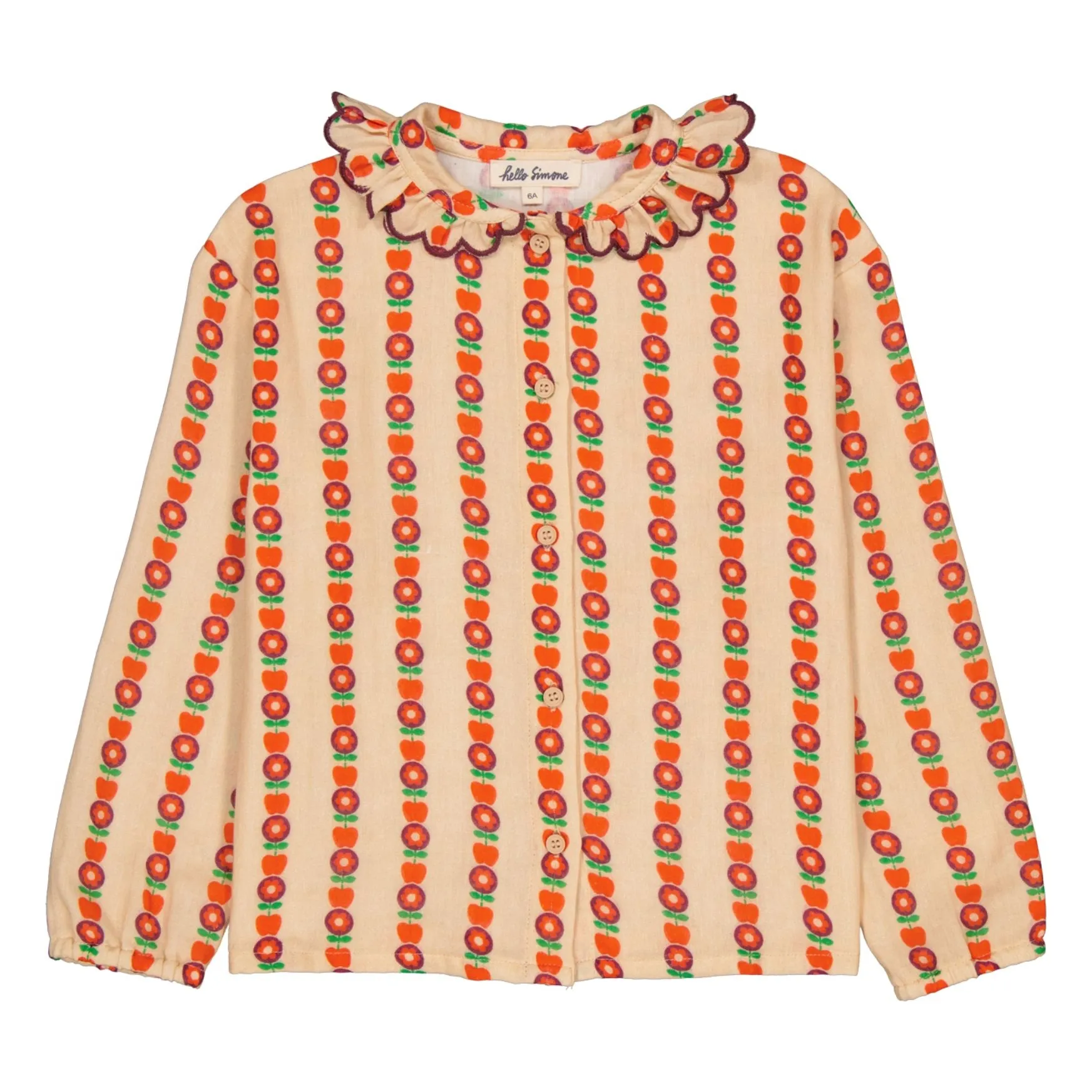 Hello Simone Beige Alex Pomline Blouse
