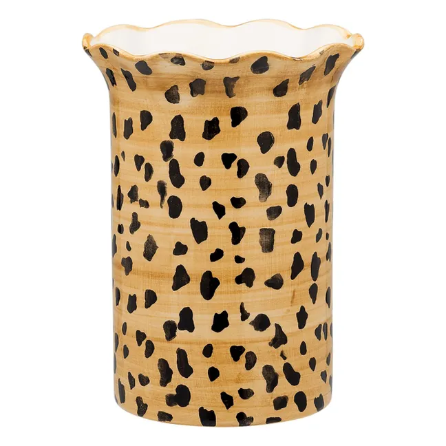 Leopard vase | Brown