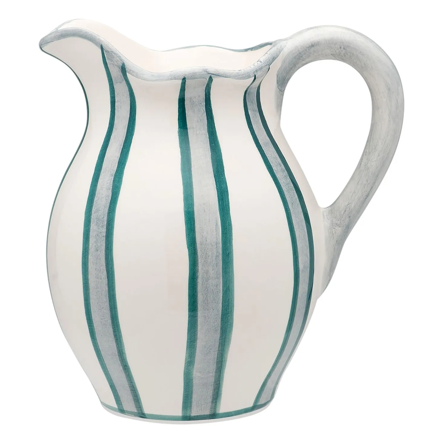 Carafe Powder Striped | Blanc- Image produit n°0