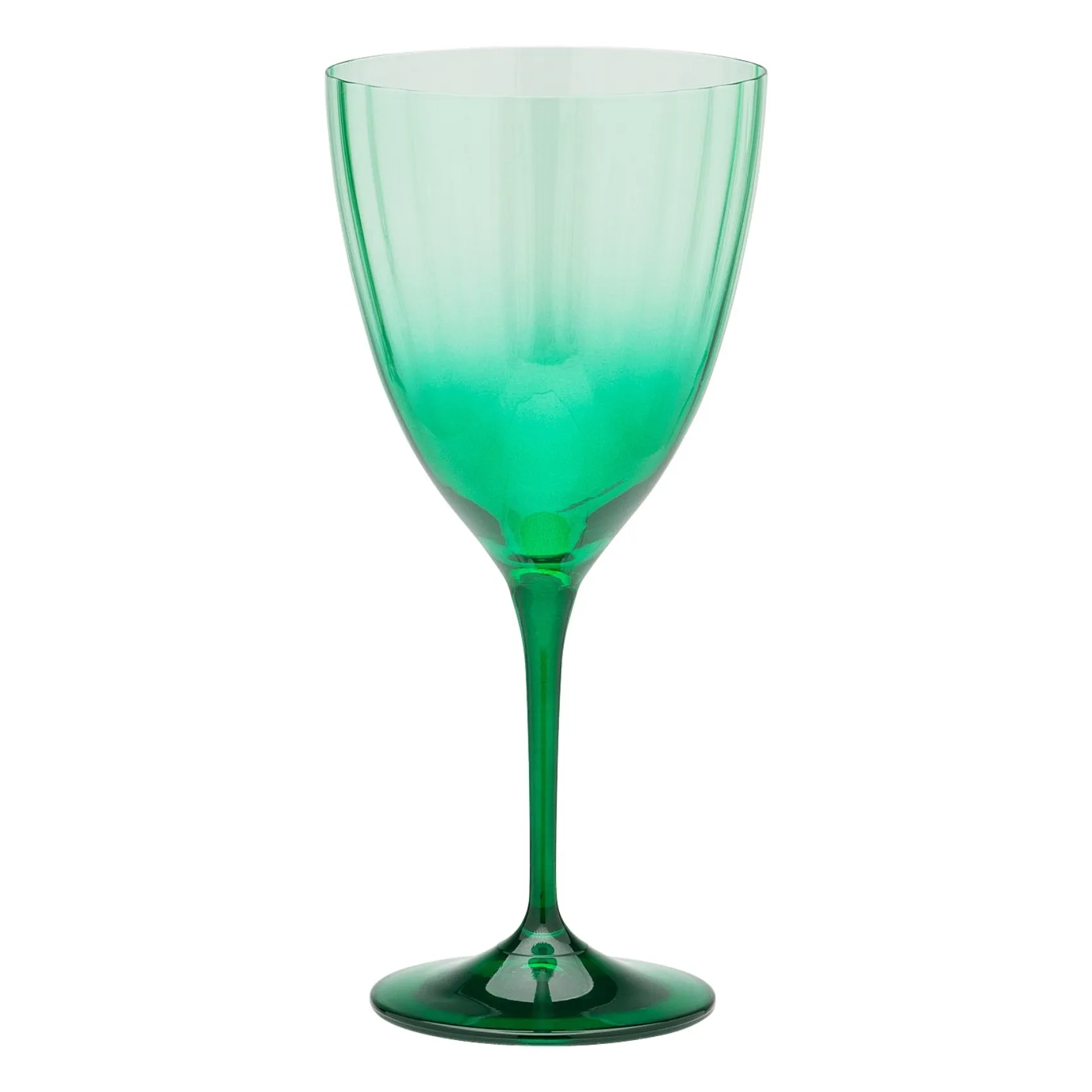 Anna + Nina Green Faded Forest Wine Glass