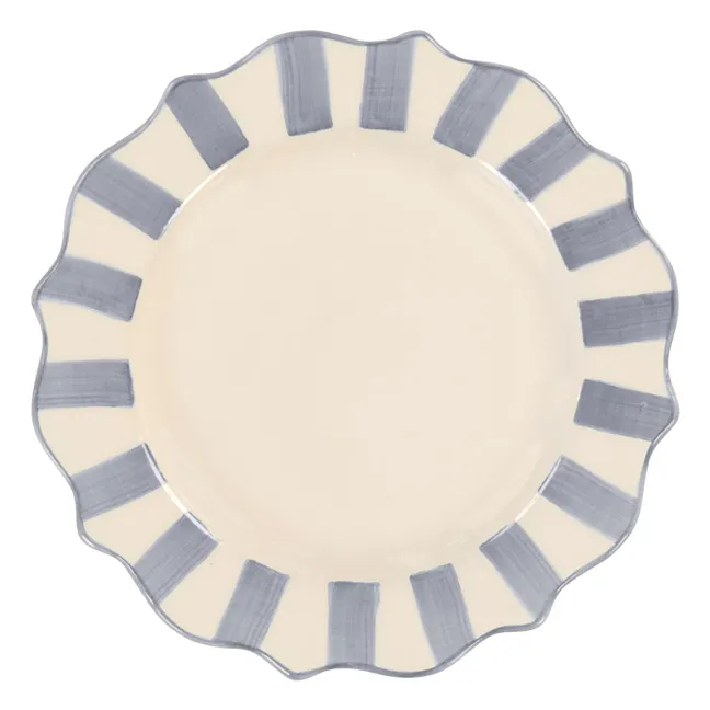 Piatto da colazione smerlato | Viola