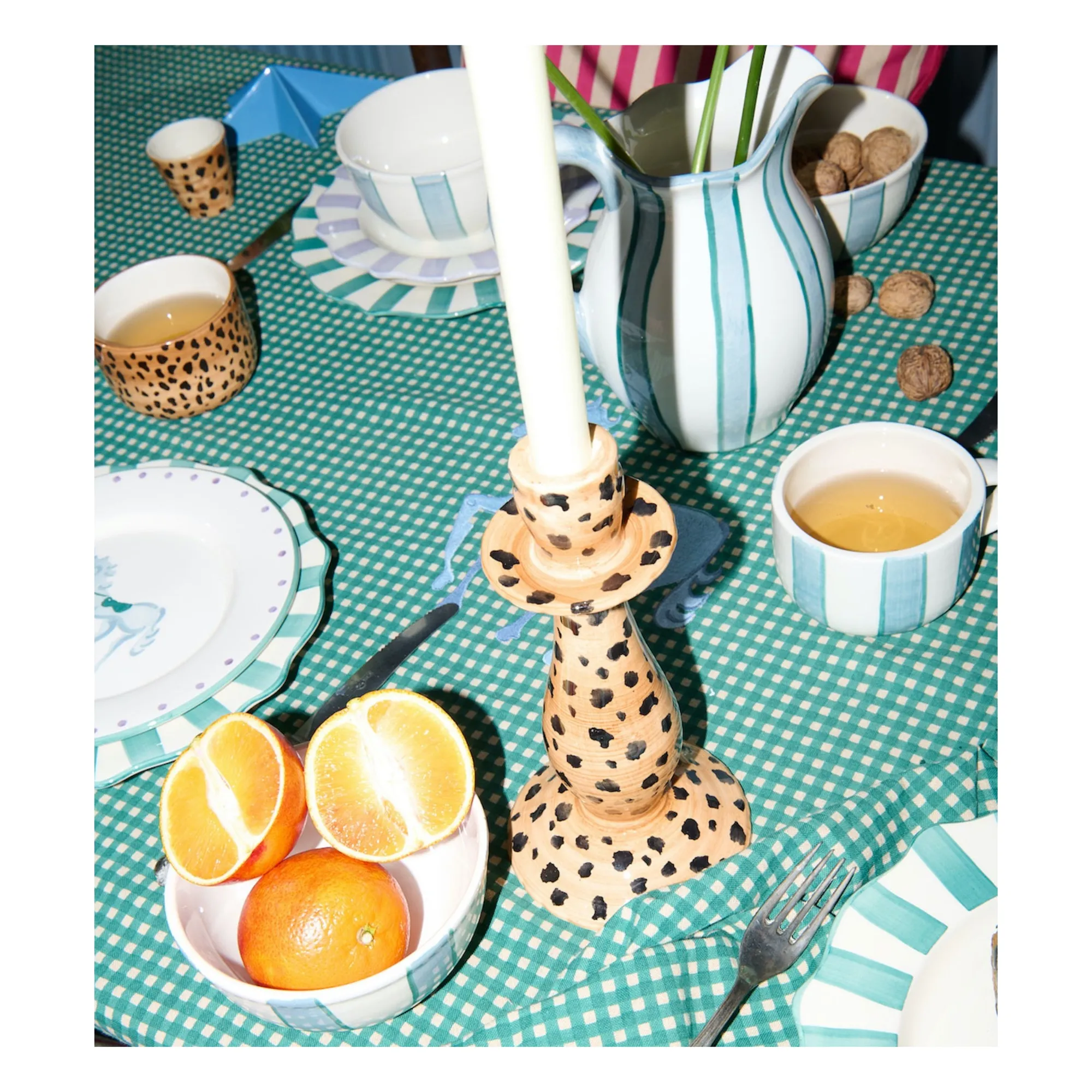 Carafe Powder Striped | Blanc- Image produit n°3