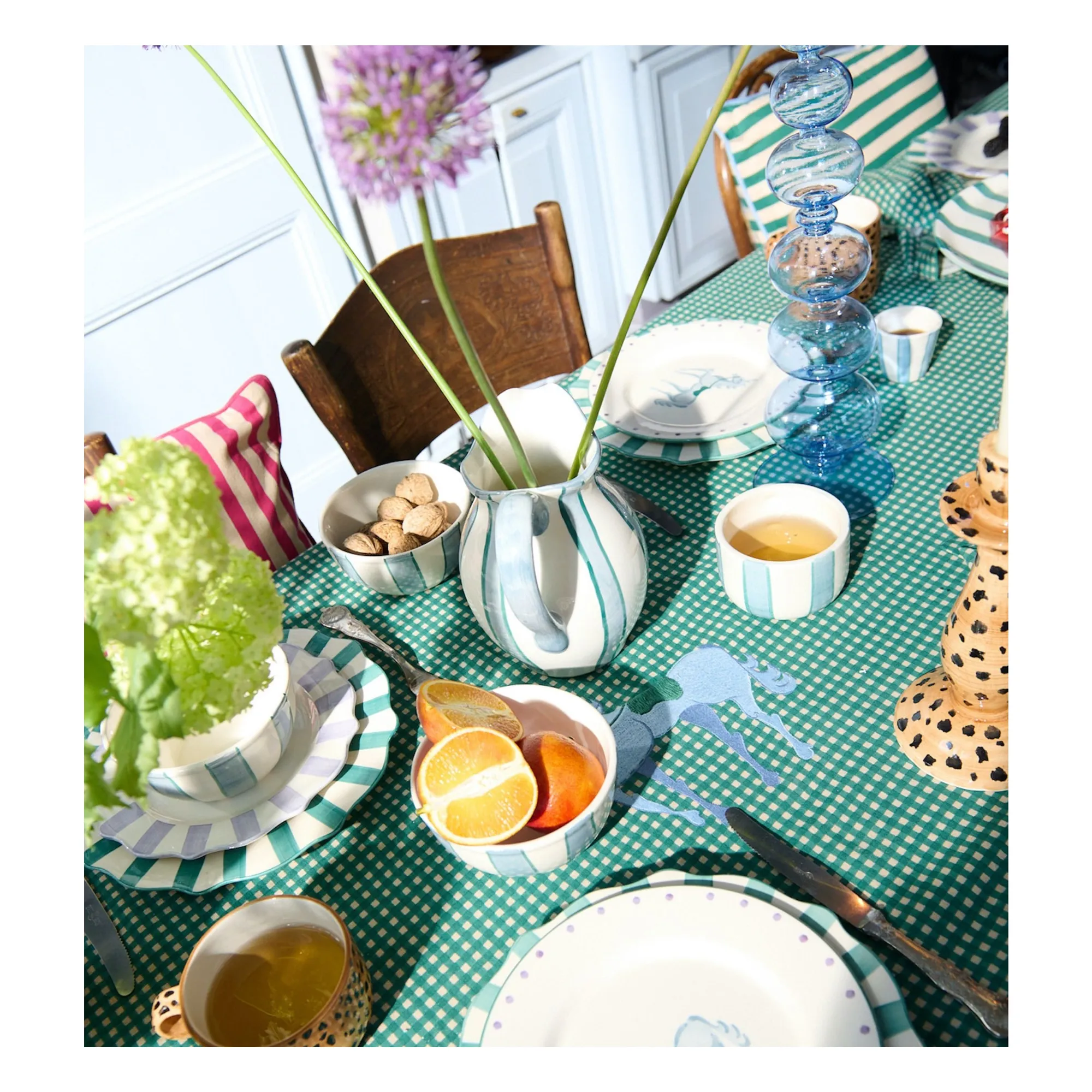 Carafe Powder Striped | Blanc- Image produit n°2
