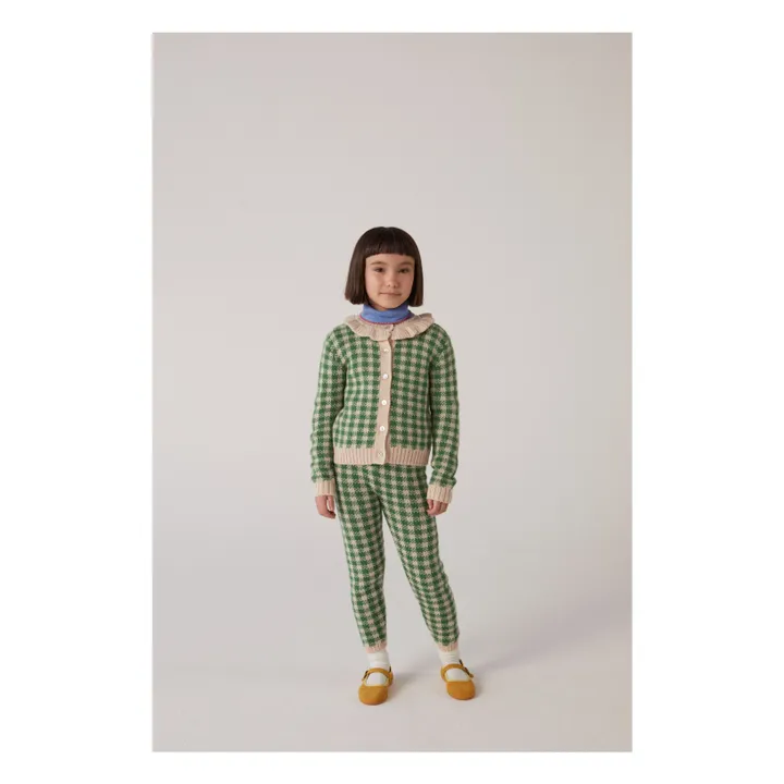 Cardigan Sara Alpaga et Laine Mérinos | Vert- Image produit n°2