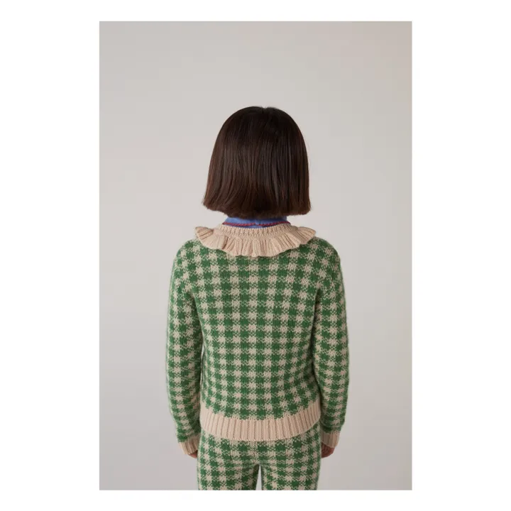 Cardigan Sara Alpaga et Laine Mérinos | Vert- Image produit n°3
